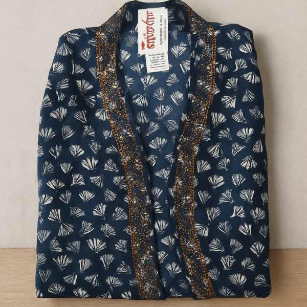 Print Royal Silk Borka